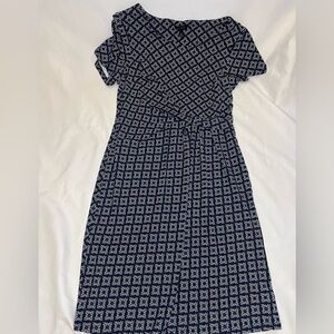 Talbots Medium Navy Stretch Sheath Dress